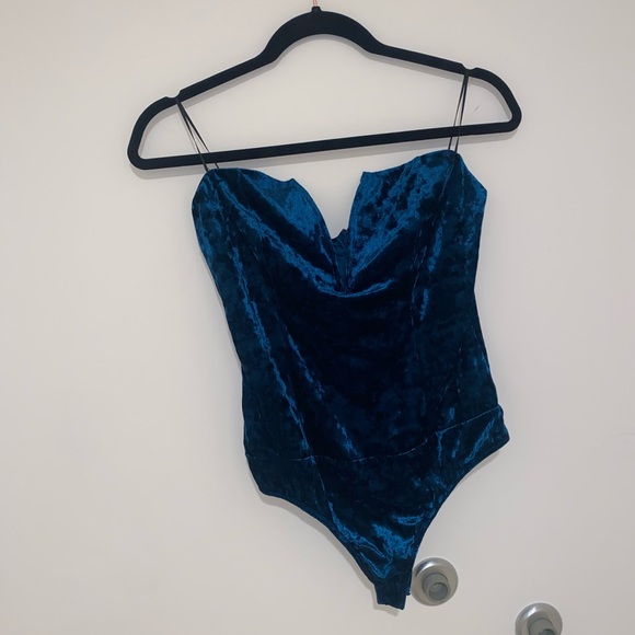 Fashionova suede strapless bodysuit - Picture 5 of 14